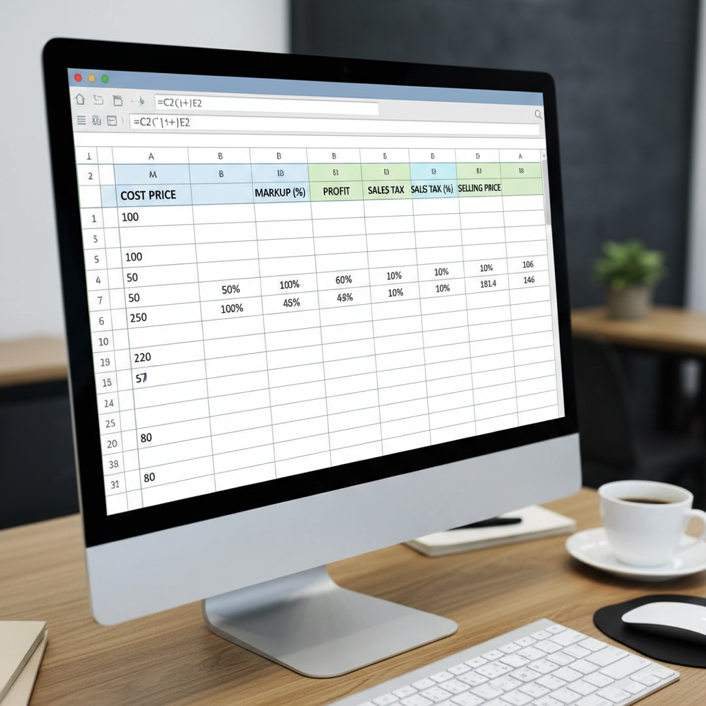 Image pour tableau excel calcul prix de vente gratuit